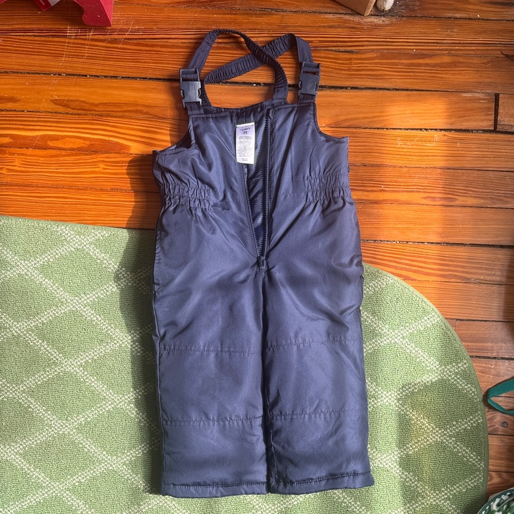 Kids Carters Navy Snow Bib 2T
